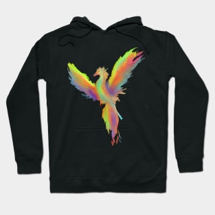 Air brush Phoenix blue/orange Hoodie